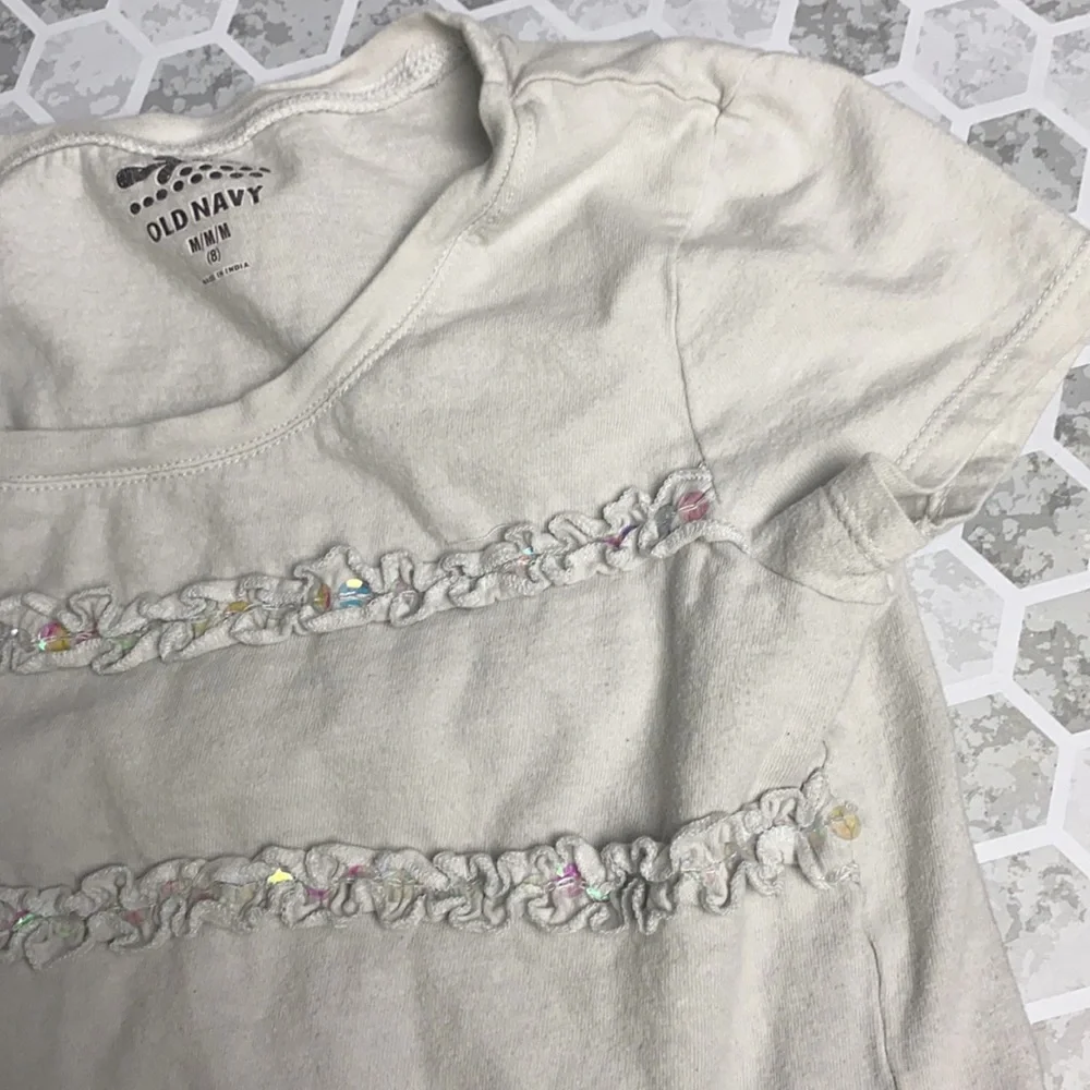 Old Navy Youth Medium Sz 8 Sequin Shirt